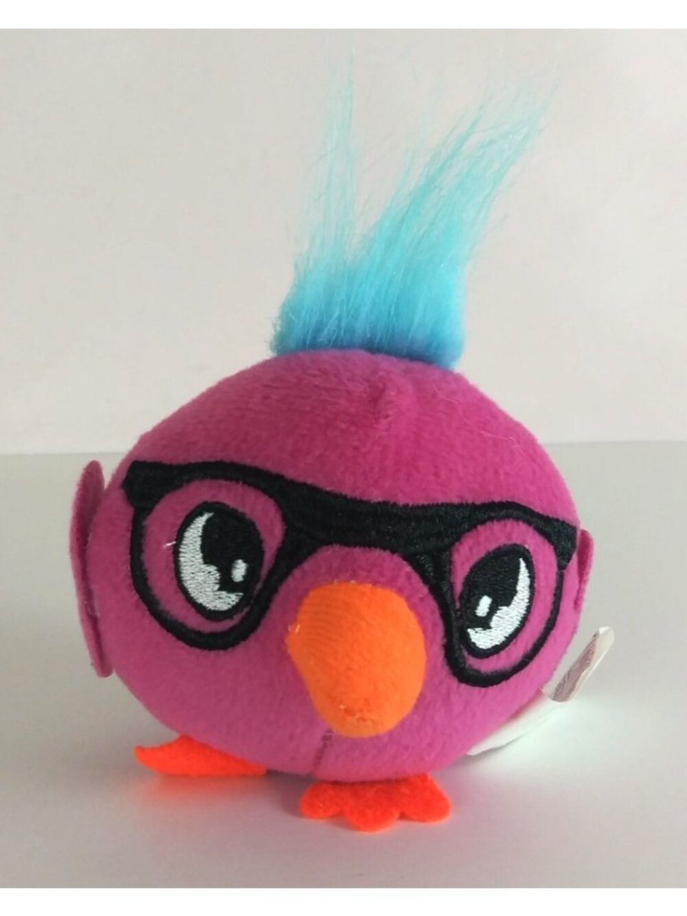Oriental Trading Pink Bird Wearing Glasses 4" Plush